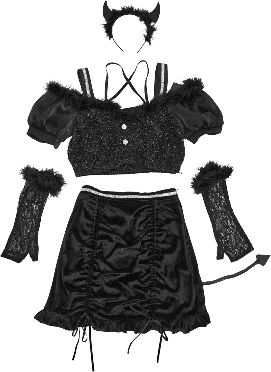 Clearstone Luxtera Cosplay Halloween Gloom Devil Women's Black