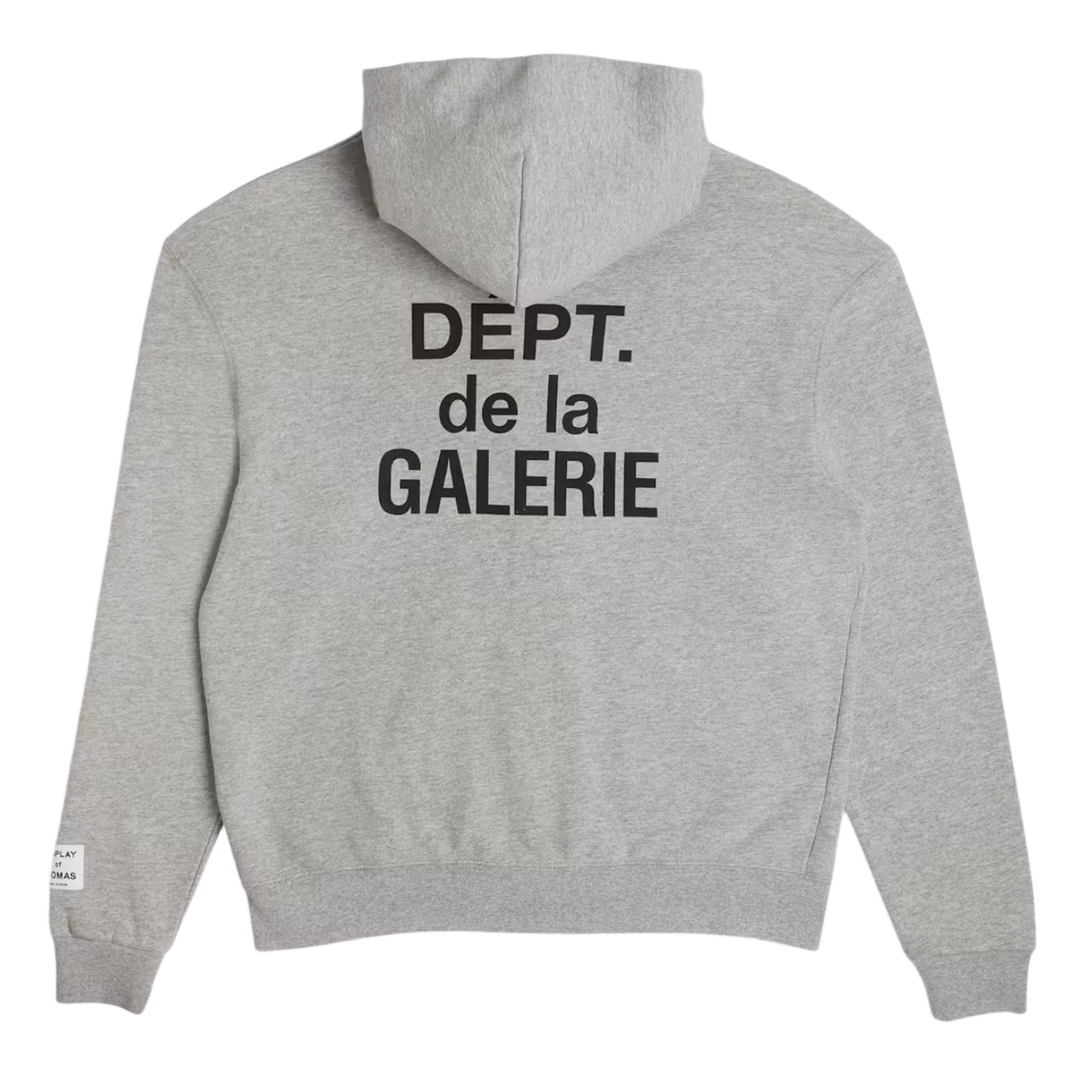 GALLERY DEPT. 'GREY' FRENCH LOGO ZIP-UP