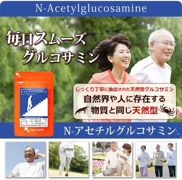 ogaland N-Acetyl Glucosamine (60 Capsules/About 1 Month Supplement), Glucosamine Supplement, For Exercises and Sports, Pill Type Supplement