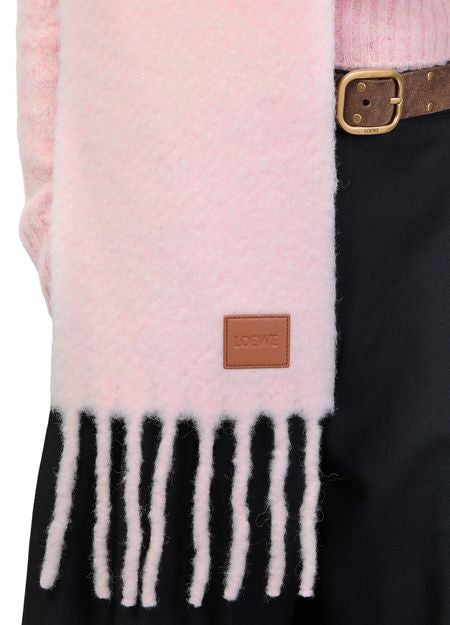 LOEWE Two-tone alpaca and wool scarf - Image 2