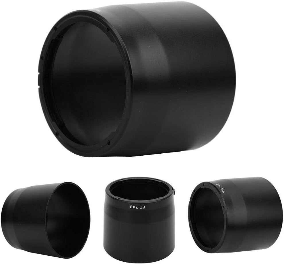Archuu Camera Lens Hood, ET-74B Camera Lens Hood Shade Fits Canon EF70-300mm F4-5.6 IS II Lens, Lens Hood Replacement for Canon, Black