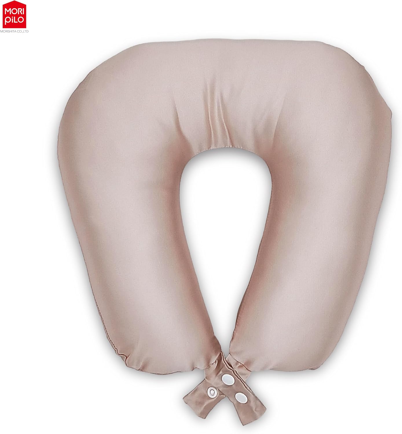 Moripilo Neck Pillow, Compact, Airplane, 100% Silk, Gentle on Skin and Hair), Neck Pillow, Travel Pillow, Neck Cushion, Neck Cushion, Fun de Silk Neck Pillow (Pink)