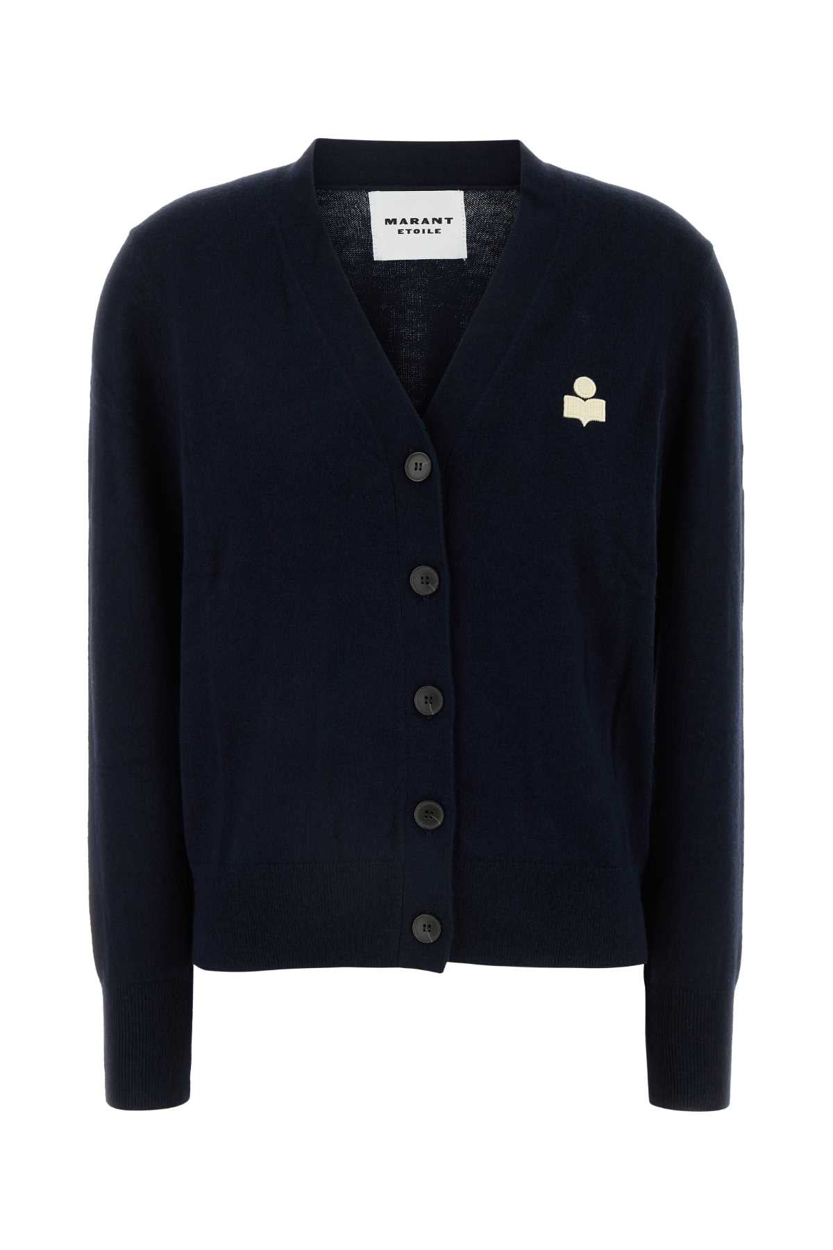 Marant イザベル・マラン・エトワイル・ミッドナイトブルーコットンブレンドカリーナカーディガン - Image 2