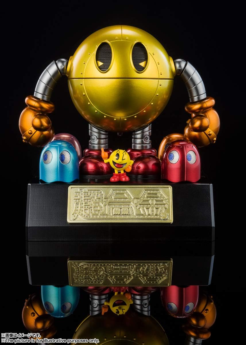 Tamashi Nations Super Alloy Pac Man, Approx. 4.1 inches (105 mm), ABS & Die-Cast Pre-Painted Action Figure