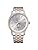 Citizen AK5000 Series Moonphase Analog Quartz Men's Watch, Silver x Pink Gold AK5006-58A, Dress