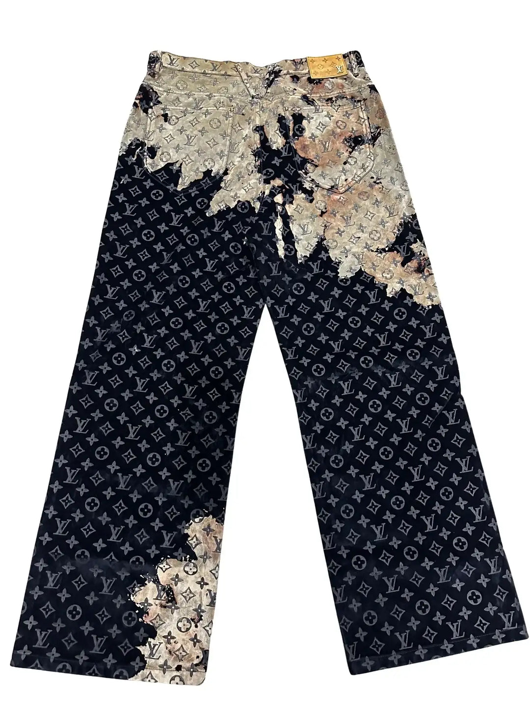 LOUIS VUITTON 'BLEACH EFFECT' MONOGRAM DENIM SET