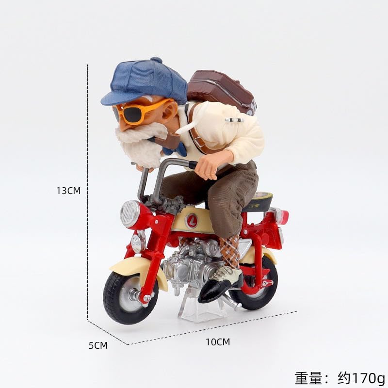 Set of 2 Dragonball Figures Son Goku and Turtle Sennin Bike, 5.1 inches (13 cm), No Box, Cartoon, Surroundings, Kids, Gift, Commemorative, Lucky Bag, Event, Decoration, Moe Goods, Stylish, Children's