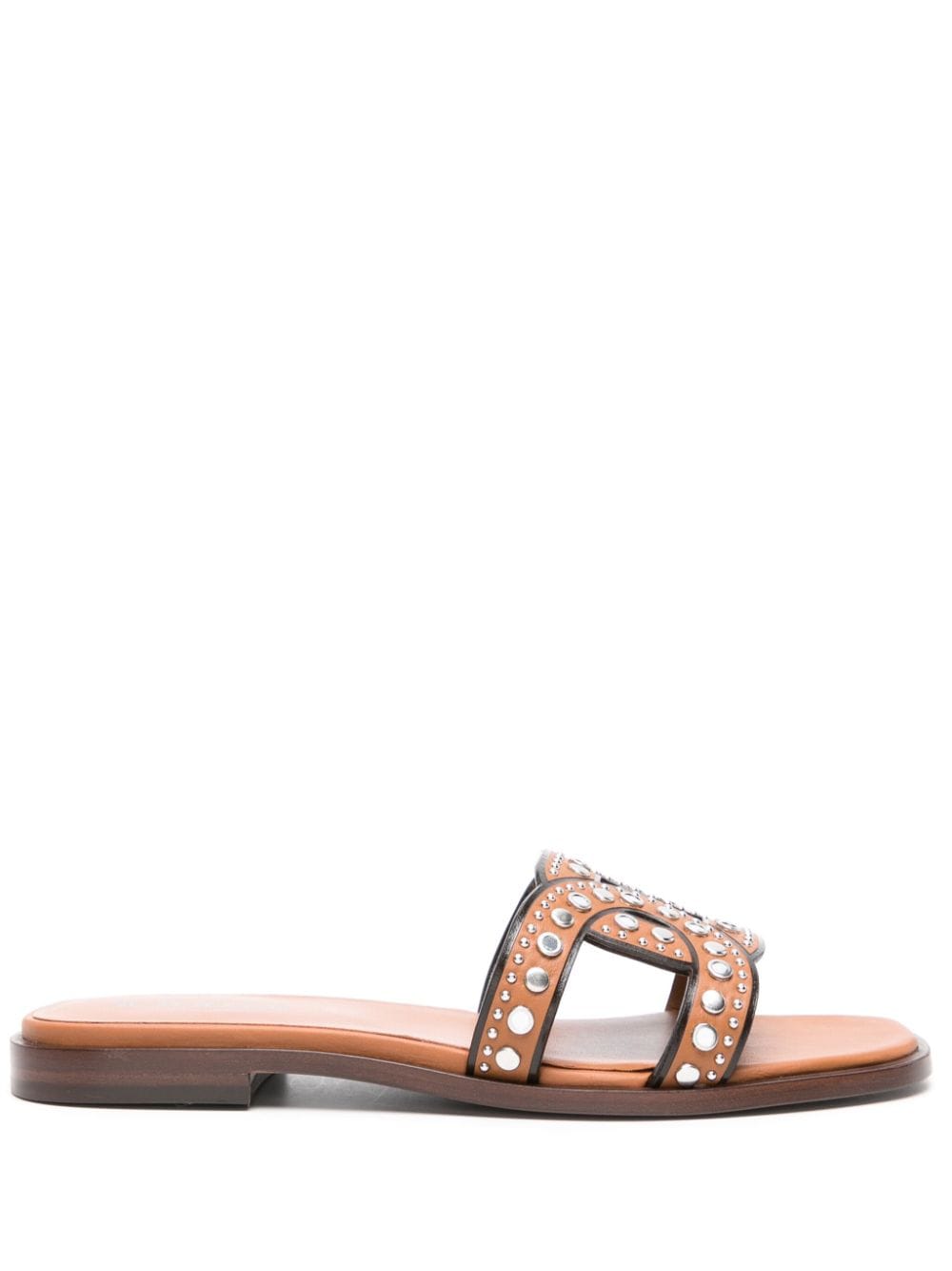 Tods トッドの革のフラットサンダル - Image 2