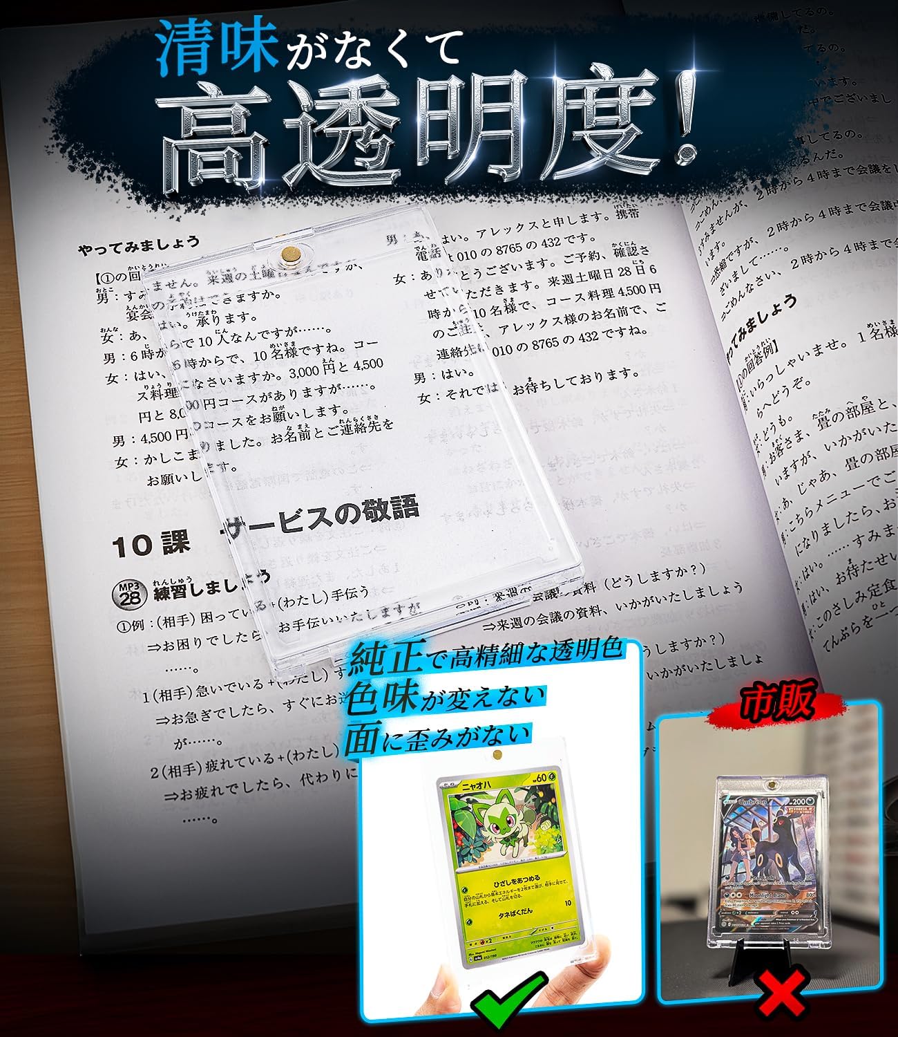 Nord Coast Magnetic Loader (5 Loaders + 5 Stands) Card Loader, 99.8% UV Protection, Card Case, 35 pt Trading Cards, Magnetic Trading Card Storage, Card Protection, Poker Cards, YuGiOh One Piece