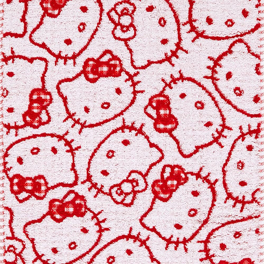Sanrio Hello Kitty 801054 Face Towel, Antibacterial and Odor Resistant, Silver