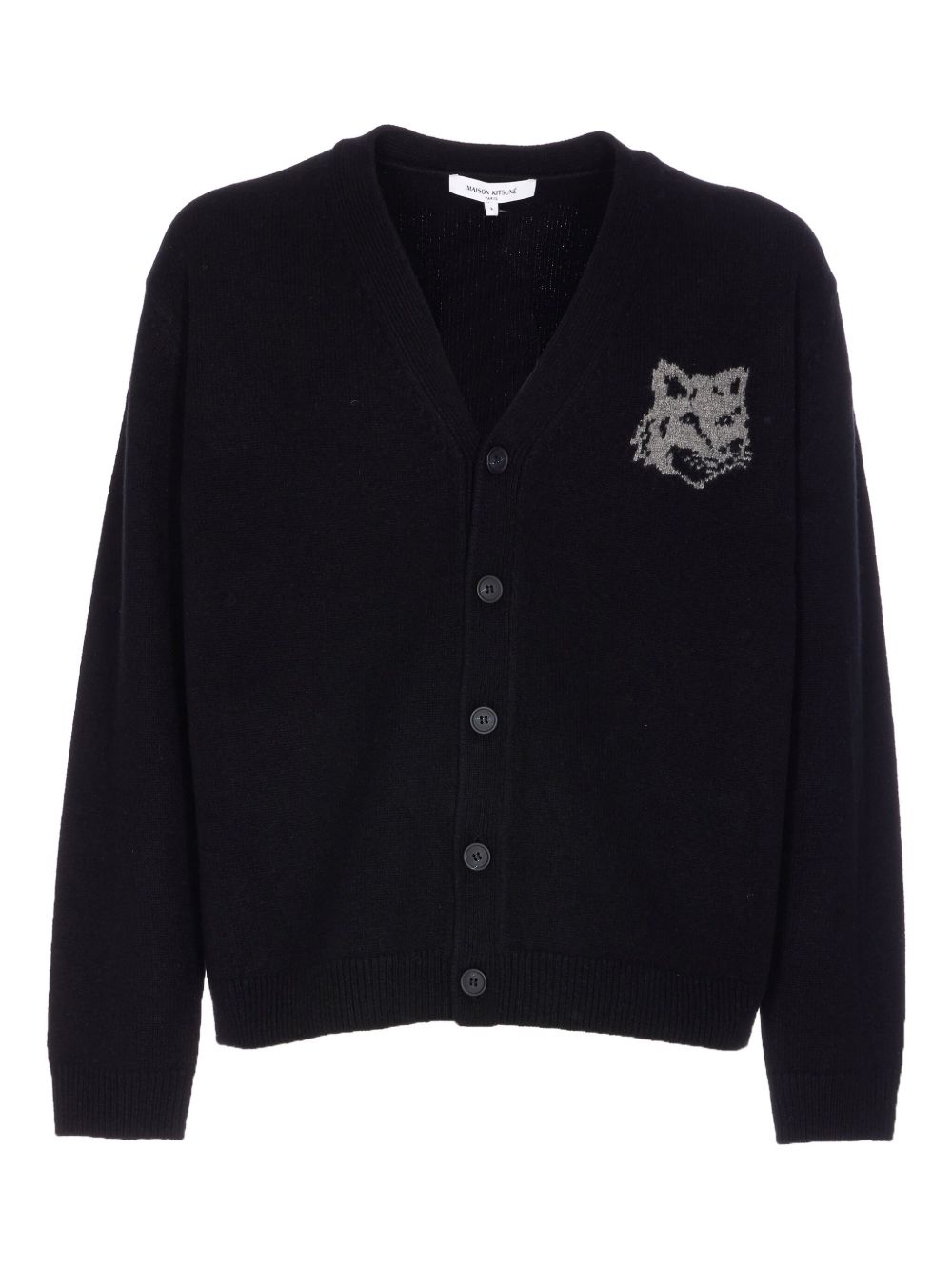 Maison Maison Kitsune' ウール V ネック カーディガン - Image 2