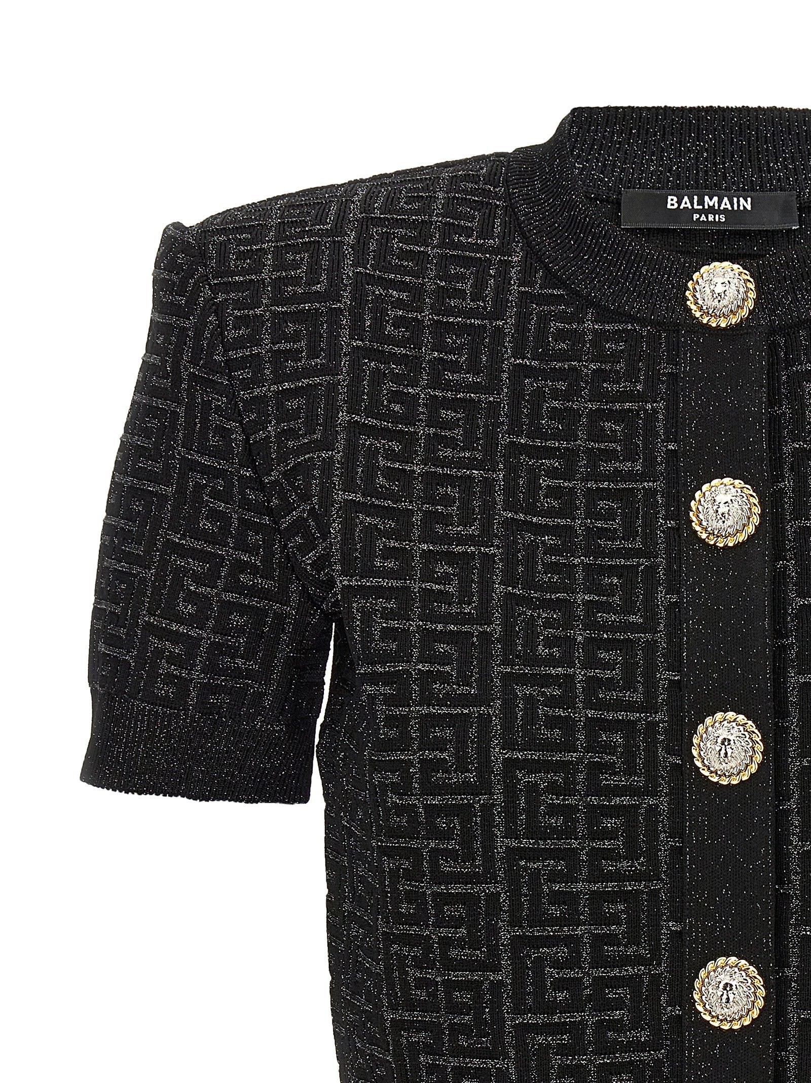 Balmain 'Monogram' Cropped Cardigan - Image 2