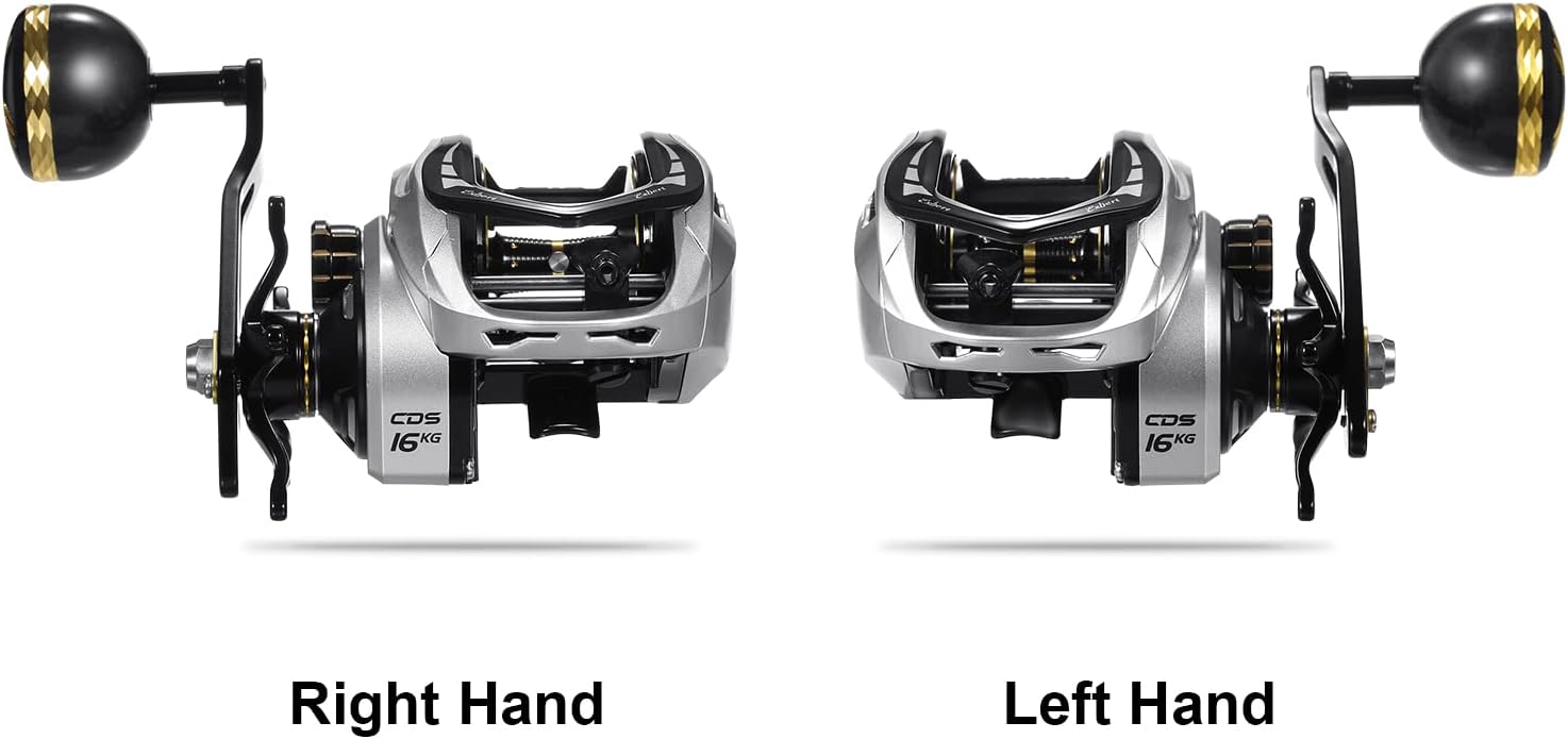 Baitcasting Reel 16KG Drag Power 6+1 BB 6.3:1 Single Handle Fishing Reel with Magnetic Brake System