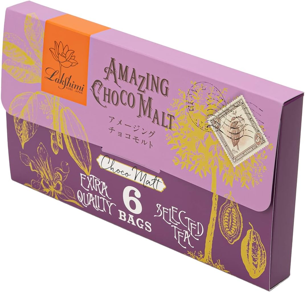 Lakshimi Tea Letter Package Amazing Chocolate Malt, 6 Bags