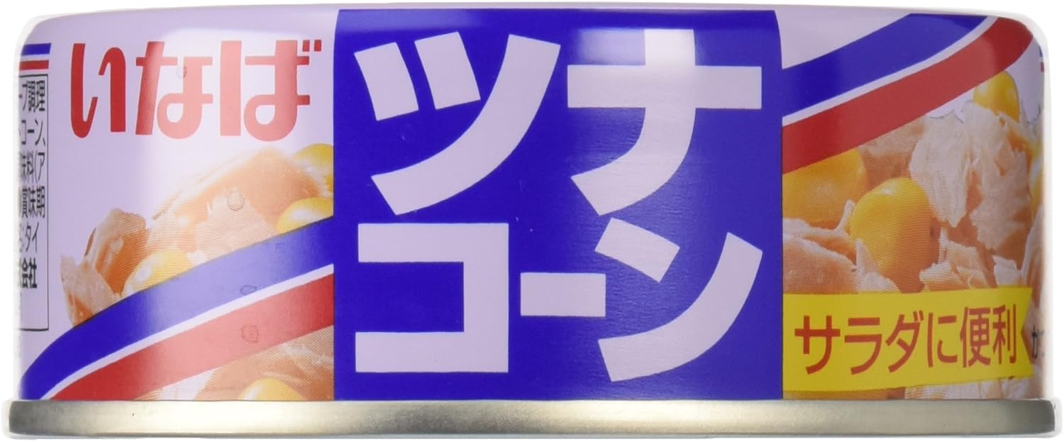 Inaba Foods (Manufacturer Official Product) Inaba Tuna Corn 4.1 oz (115 g) x 24 Packs, No Can Opener Required, Normal Temperature Storage, Emergency Food, Stock, Rolling Stock