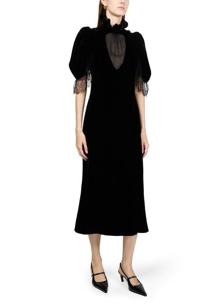 MCQUEEN Flowing velvet midi dress - Image 2
