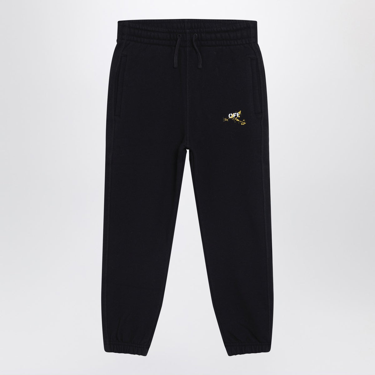 Off Off White™ Black Diagonal Splat Logo Jogging Trousers - Image 2