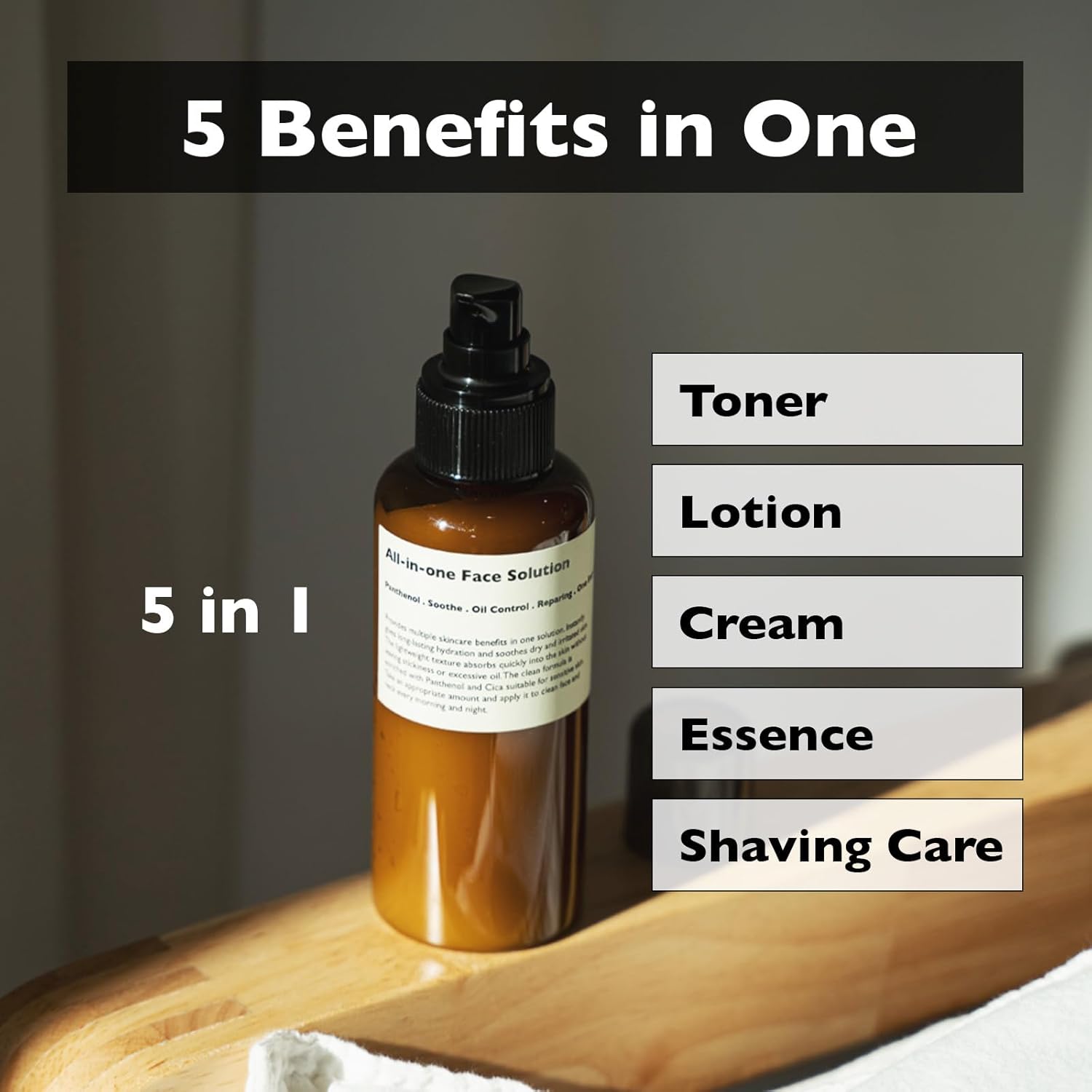 [Lazy Society] Revitalizing 5-in-1 Face Lotion, 5.3 oz (150 g)