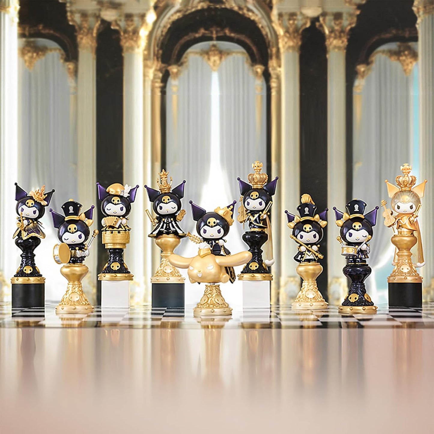 TOP TOY Sanrio Clomi Chess Series [1 Piece] Plush Toy Blind Box Figure Soft Vinyl PVC Premium Toy Birthday Present for Kuromi Character Collectors