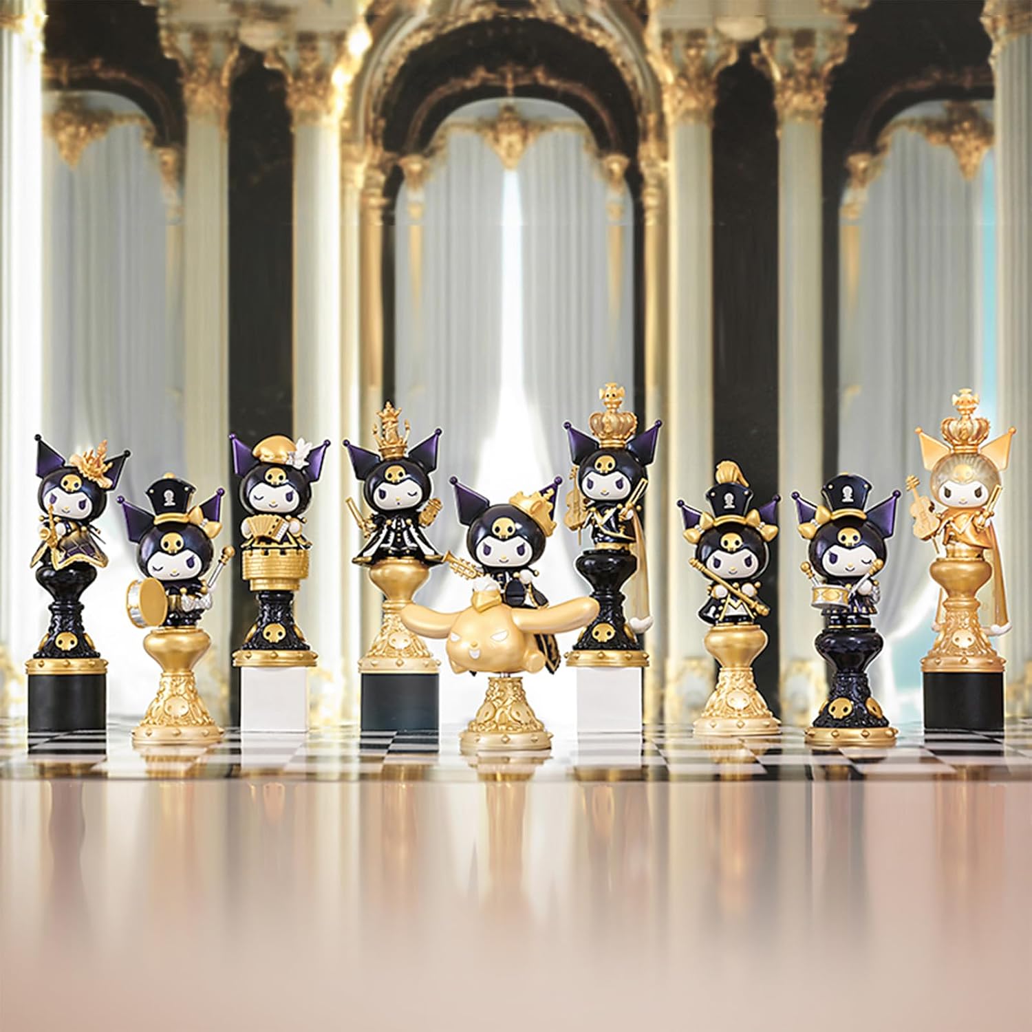TOP TOY Sanrio Clomi Chess Series [1 Piece] Plush Toy Blind Box Figure Soft Vinyl PVC Premium Toy Birthday Present for Kuromi Character Collectors