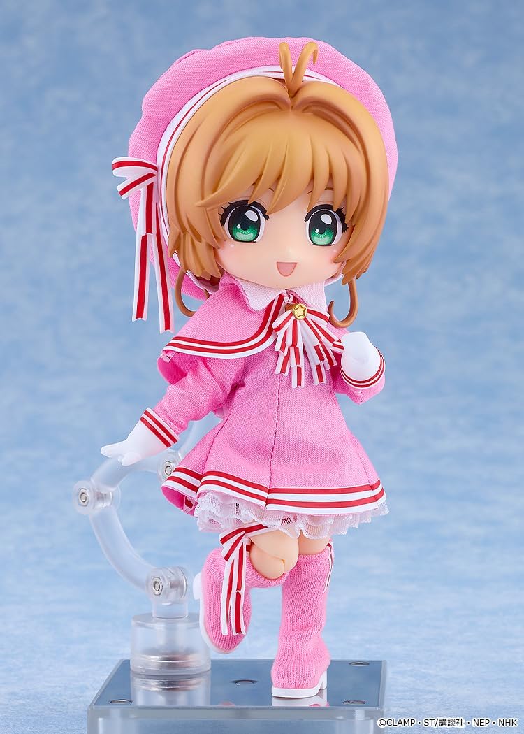 グッドスマイルカンパニー カードキャプターさくら クリアカード編 ねんどろいどどーる 木之本桜 コスチュームVer. 布 磁石 プラスチック製 塗装済み可動フィギュア ノンスケール 専用台座付属 全高約140mm