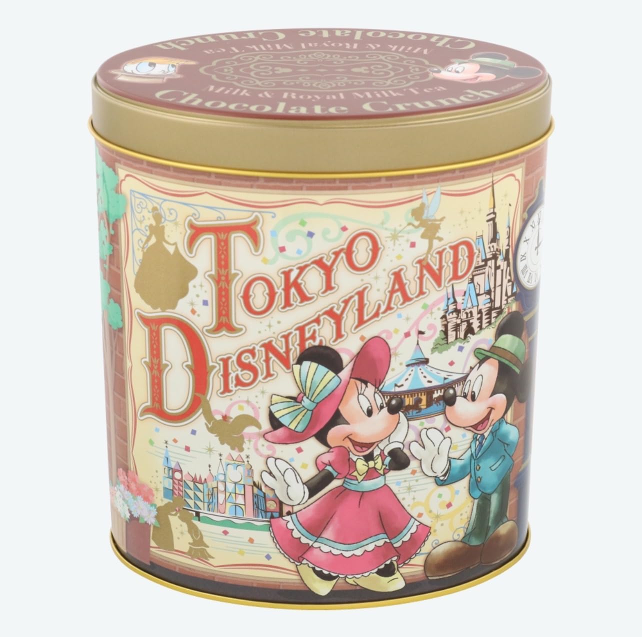 Mickey & Friends Chocolate Crunch with Canned Milk & Royal Milk Tea, TDR Popular, Confectionery, Souvenir, Present, Disney Goods (1 Piece)