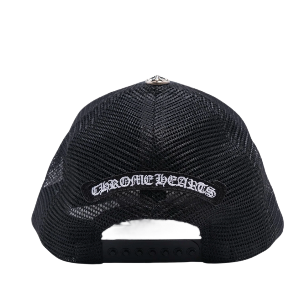 CHROME HEARTS 'KING TACO PATCH' BLACK TRUCKER HAT