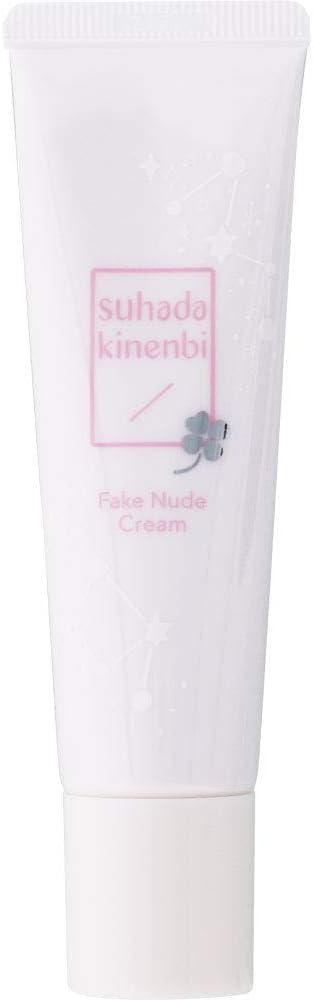 Bare Skin Anniversary Fake Nude Cream Night Gel CC Cream, Clear Nude Pink, 1.1 oz (30 g), Moisturizing Cream, Pink Color, Night Care, Nude Makeup