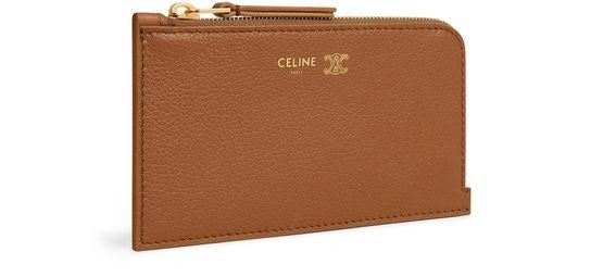 CELINE Long zipped card holder in grained supple calfskin - Image 2