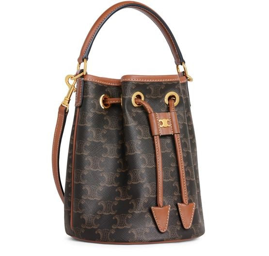 CELINE Clara bag in Triomphe canvas and calfskin - Image 2