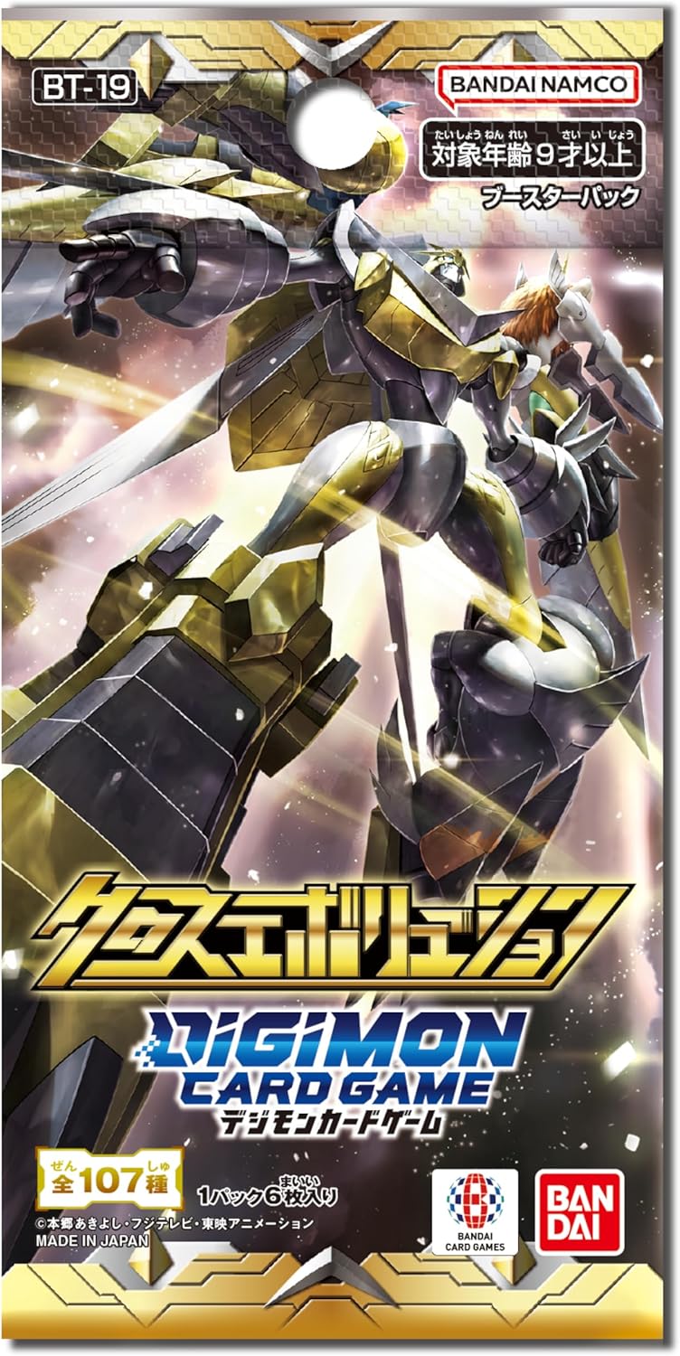 Bandai Digimon Card Game Booster Pack Cross Evolution (BT-19) (Box) 24 Pack for Ages 9 and Up