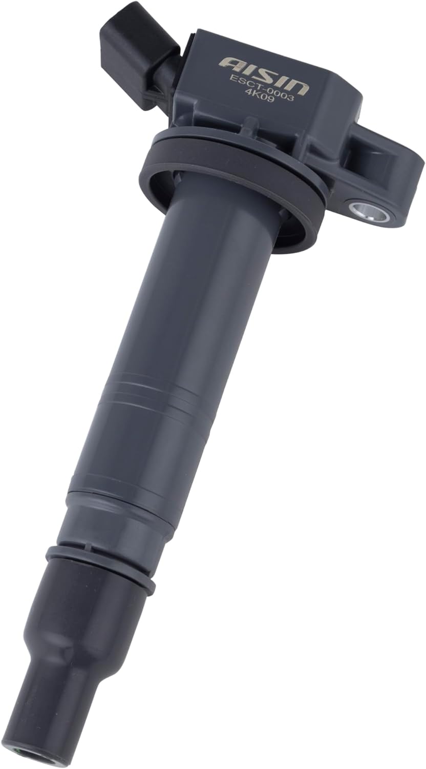 AISIN Automotive Ignition Coil for Toyota Vehicles, for HiAce / Alphard / Vellfire and Others, Genuine Compatible Model Numbers: 90919-02260 / ESCT-0003
