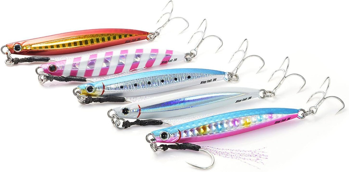 Jackson Metal Effect Stayfall, Metal Jig, 0.7 oz (20 g) / 1.1 oz (30 g) / 1.4 oz (40 g) / 2.1 oz (60 g)