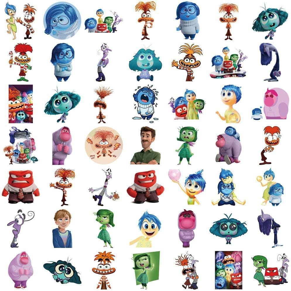 Inside Head Sticker Seal, Goods, PVC, Waterproof, Graffiti, Popular, Cute, Stylish, Anime, Manga Sticker, Notebook, Decorative, DIY, Car, Motorcycle, Helmet, PC, Snowboard, Smartphone, 100 Stickers