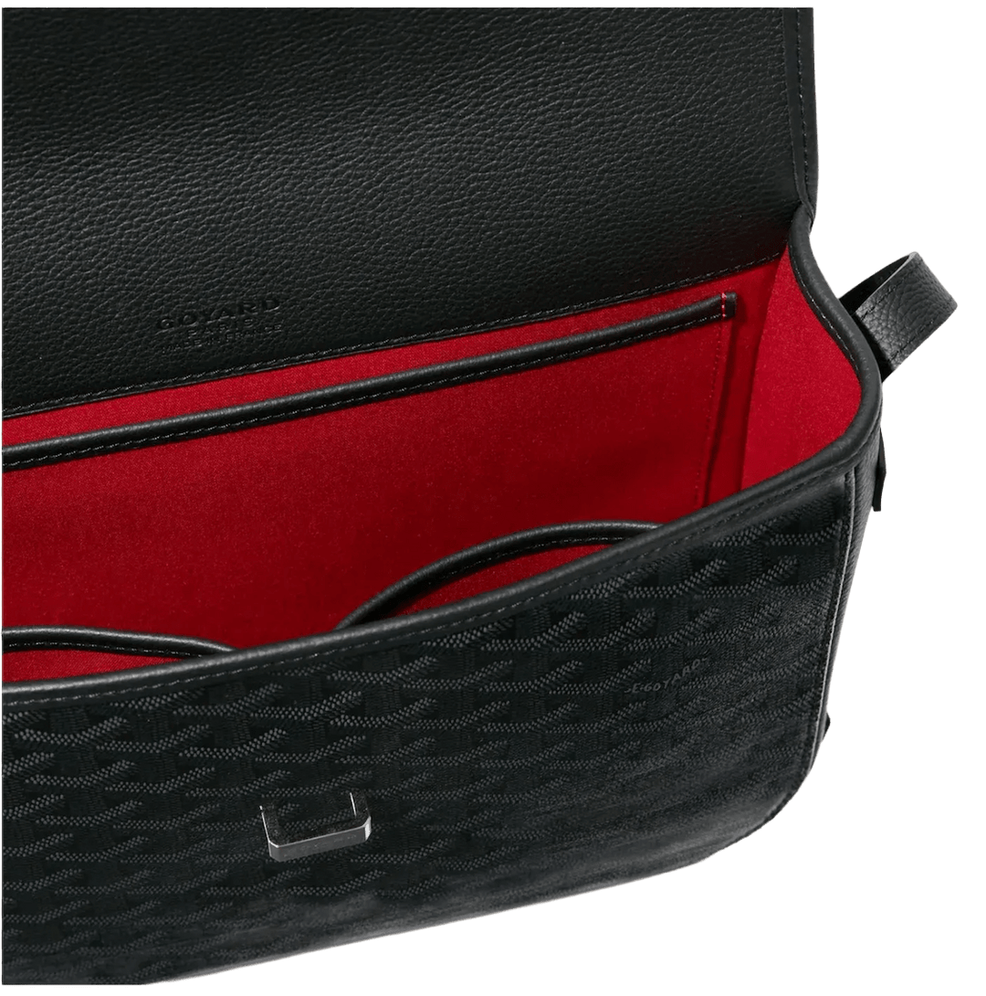 GOYARD 'JET BLACK' BELVEDERE MM BAG