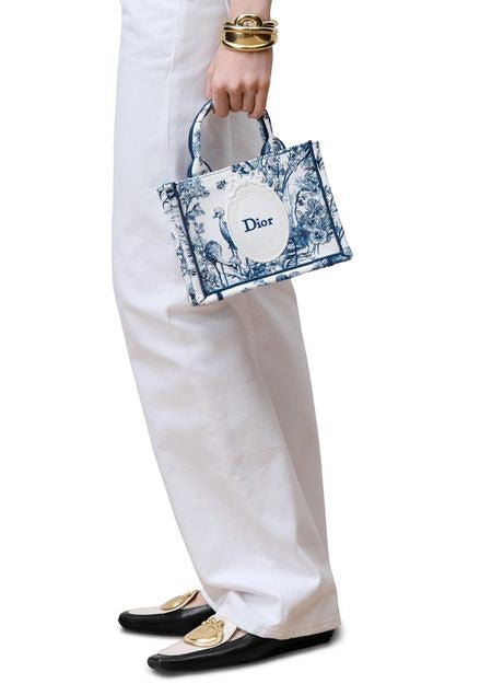 Mini Dior Book Tote with Strap - Image 2