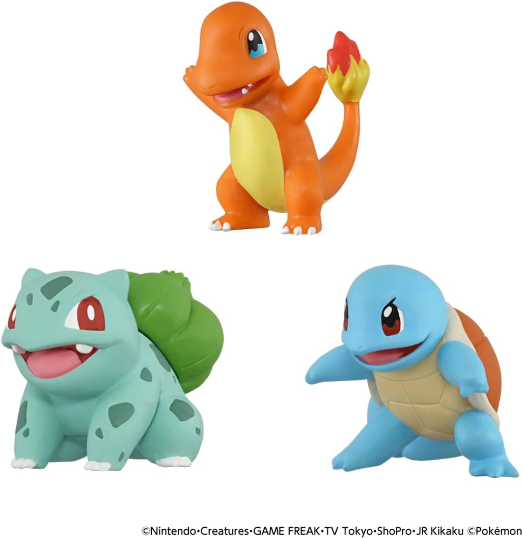 Takara Tomy Pokemon 30th Anniversary Moncolle Travel Set of 3 Kanto Region