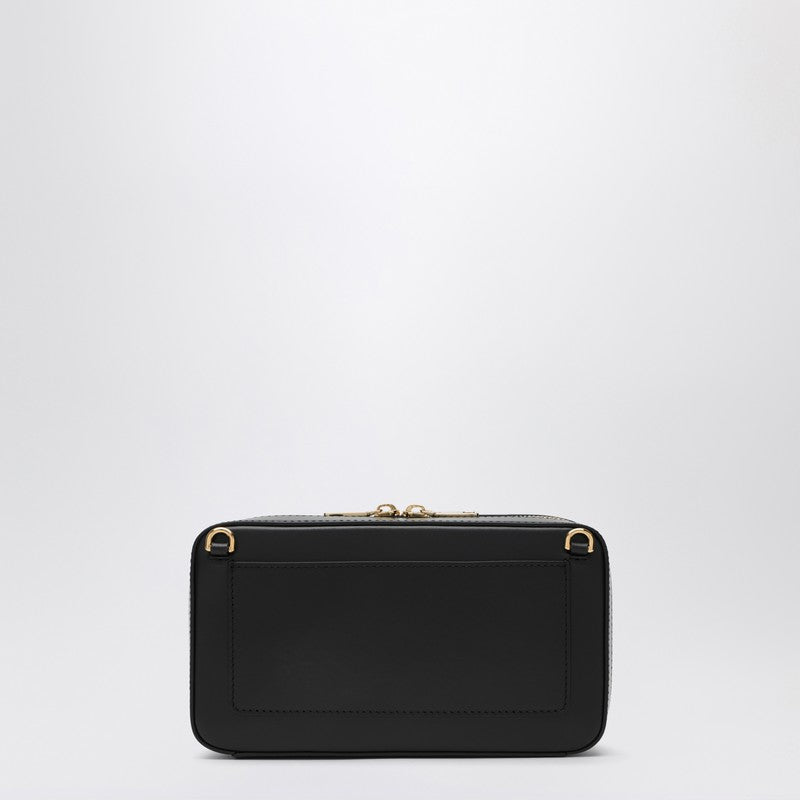 Dolce  Gabbana ロゴ付きのドルチェ＆ガッバーナブラックレザーショルダーバッグ - Image 2
