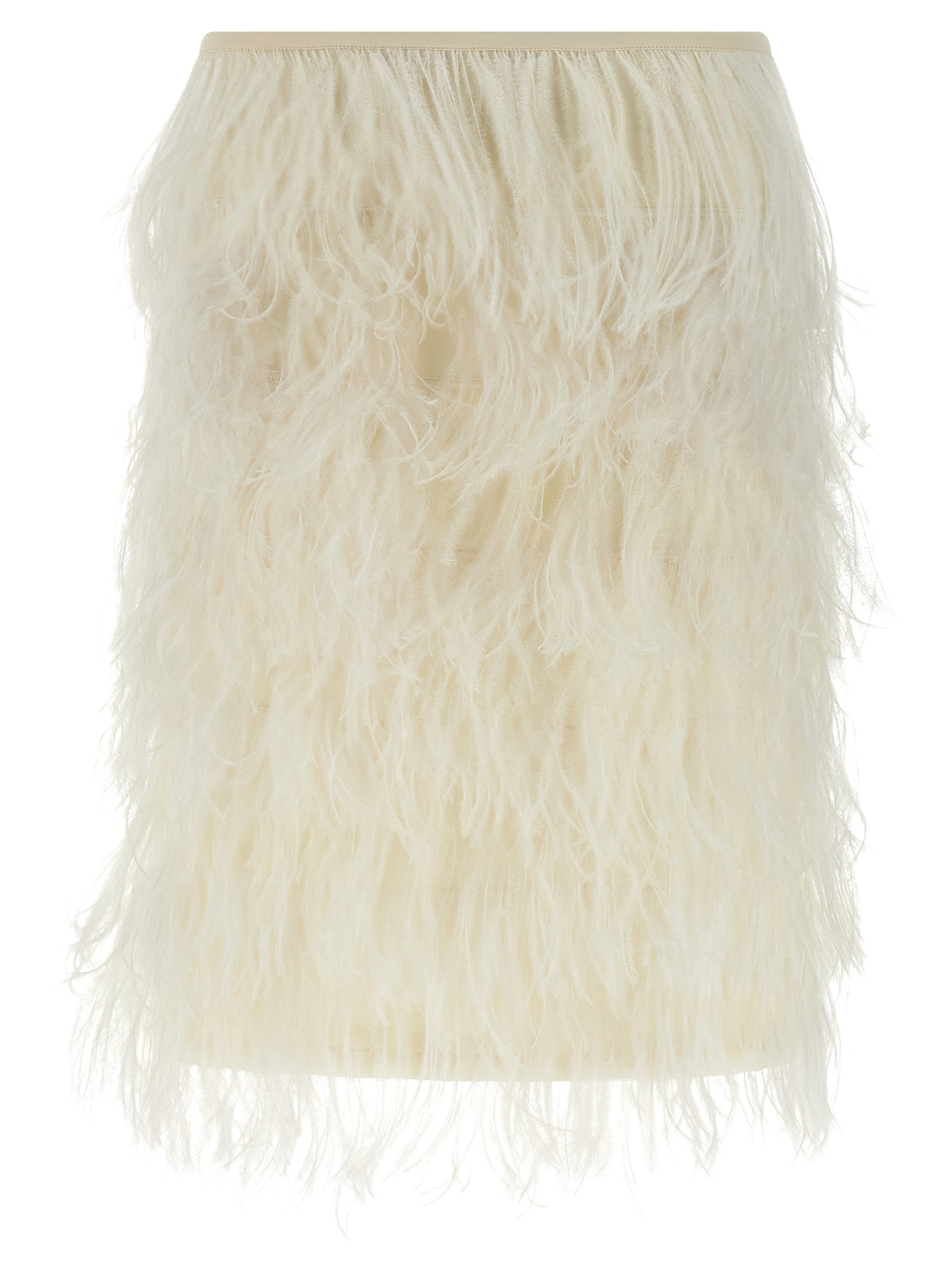 The Attico Ostrich Feather Skirt - Image 2