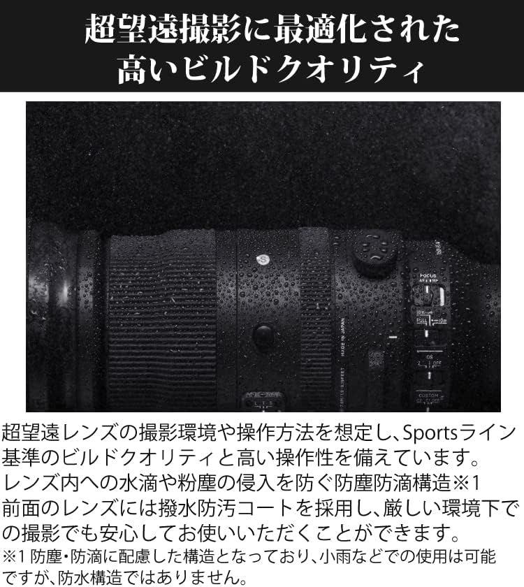 Sigma 150-600mm F5-6.3 DG DN OS Sports for Sony E-Mount & Filter (Zecloth II) & 2 Lens Pens & Cloths 4 Pack