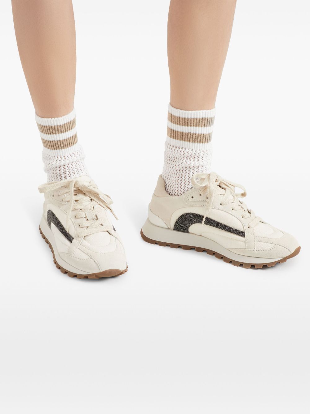 Brunello Cucinelliスエードランナー - Image 2