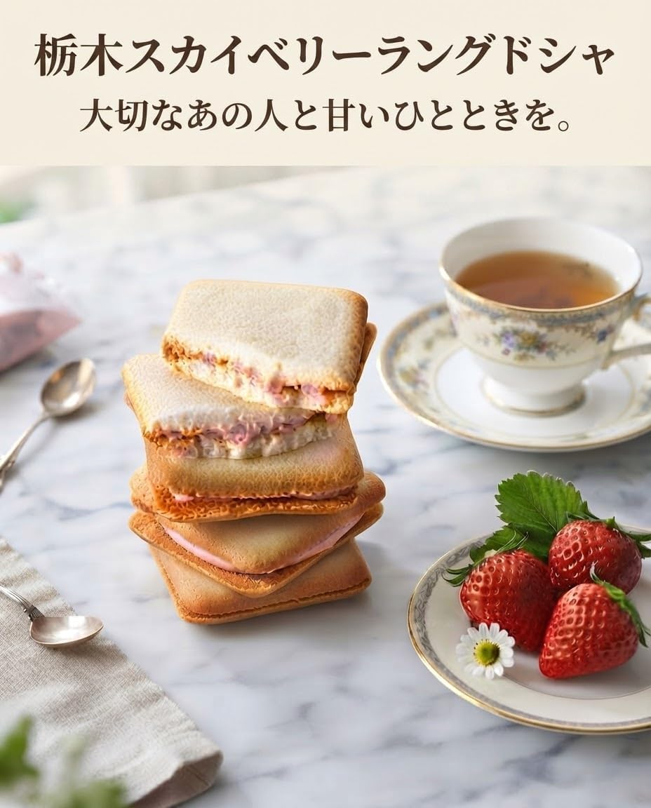 栃木スカイベリーラングドシャ 10個入