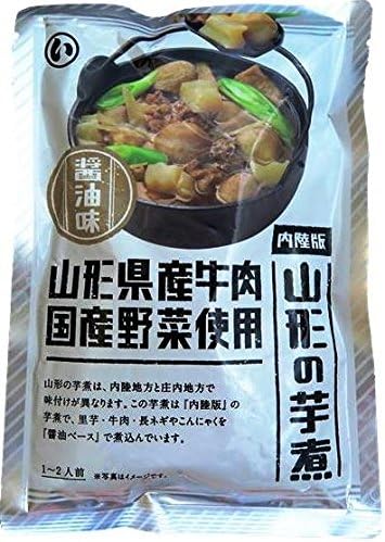 Marui Foods Yamagata Potato Boiled 2 Bag Set, Inland Edition Soy Sauce Flavor and Shonai Version Miso Flavor, 1 Bag Each (1 - 2 Servings Per Bag), Onchugen