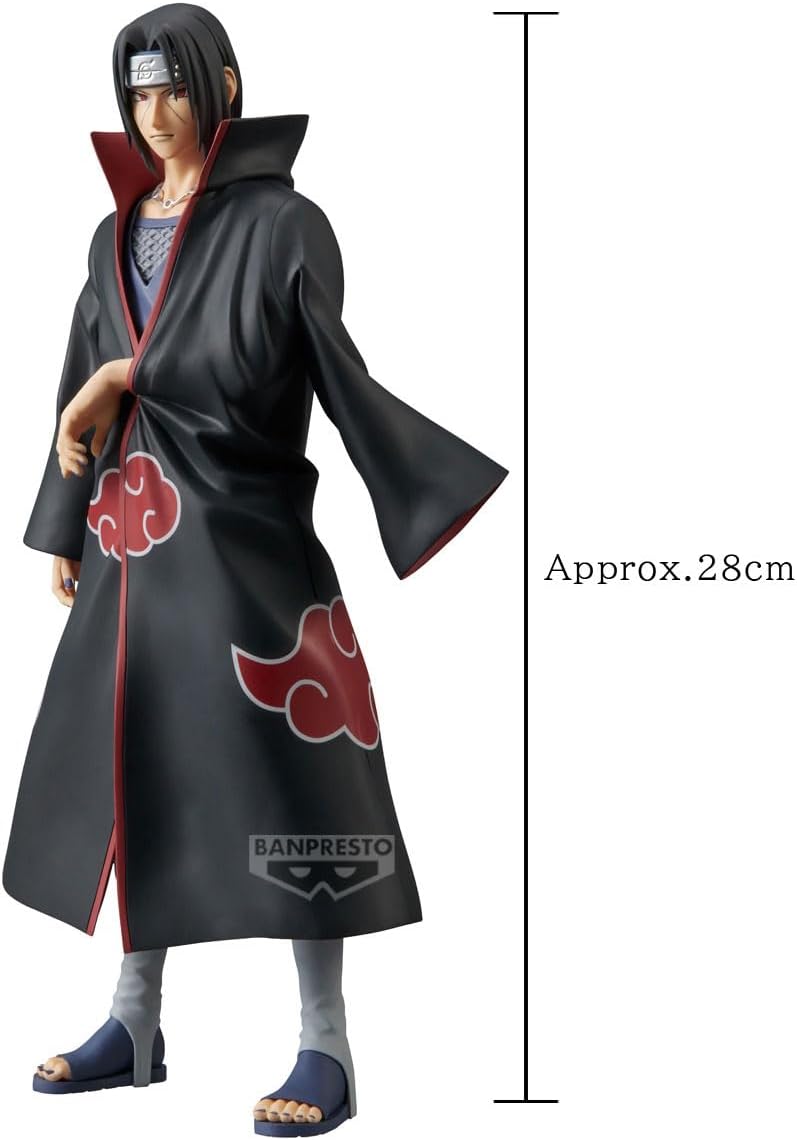 Banpresto Naruto Uchiha Shippuden Grandist, 11.0 inches (28 cm), BP28670P Multicolored Collectible Figure, Perfect for Anime Fans