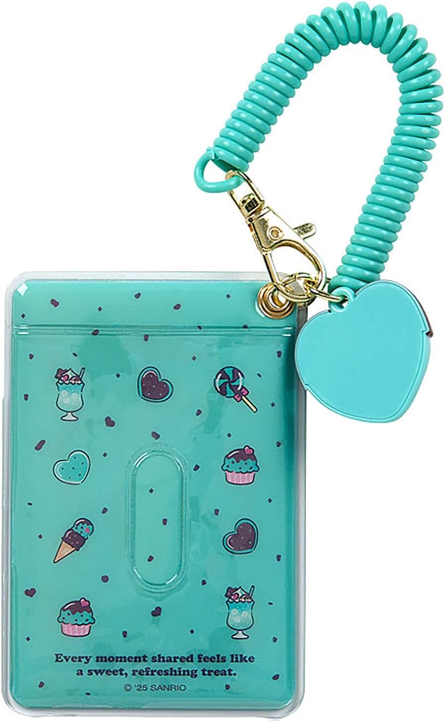 Sanrio (SANRIO) Wallet Pass Case (Chocolate Mint) Sanrio Characters PVC, ABS Resin, Steel Suitable for ages 3 and up 444341