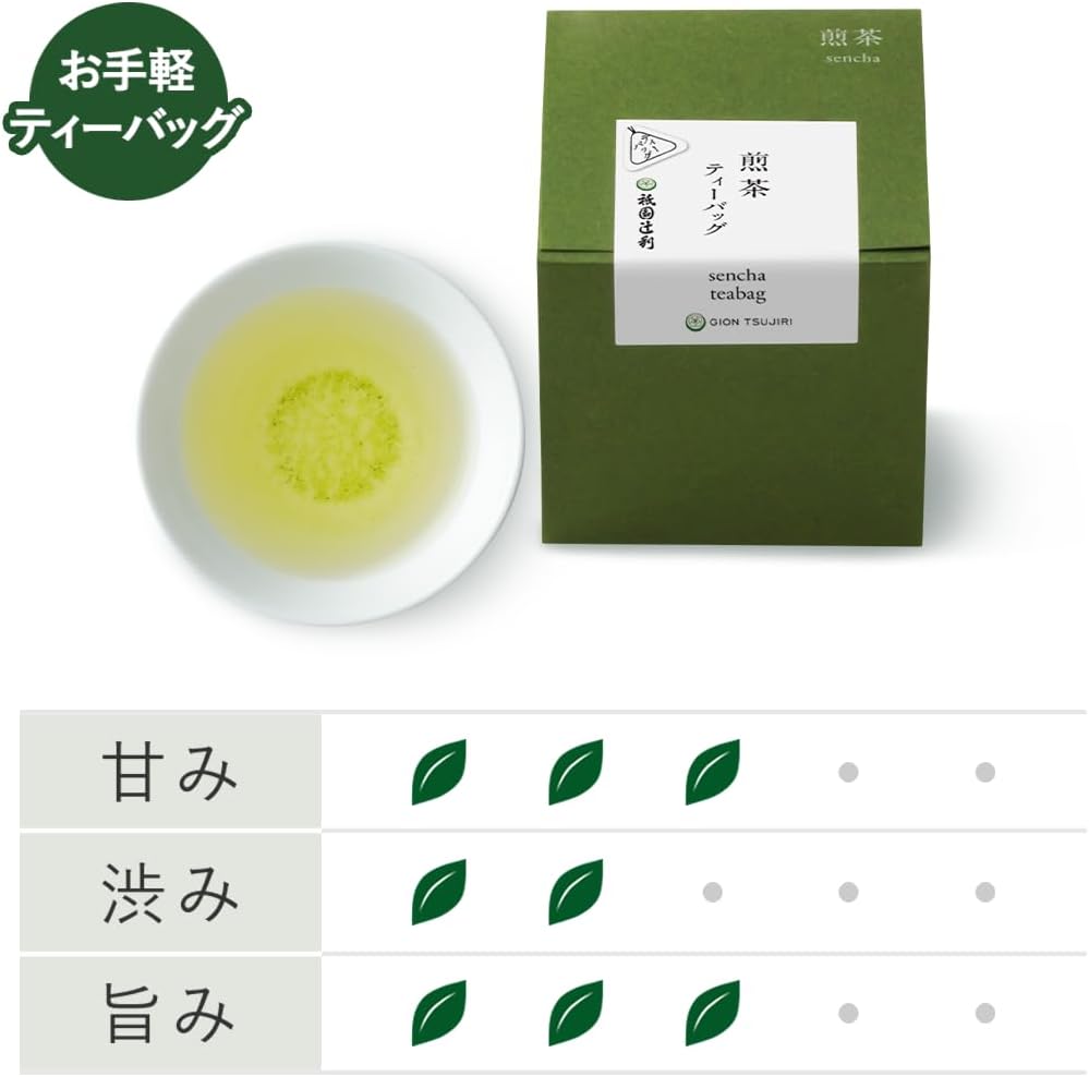 Gion Tsujiri Kyoto Sencha Tea Bags 3g×17 Bags 【Gift Present Souvenir】