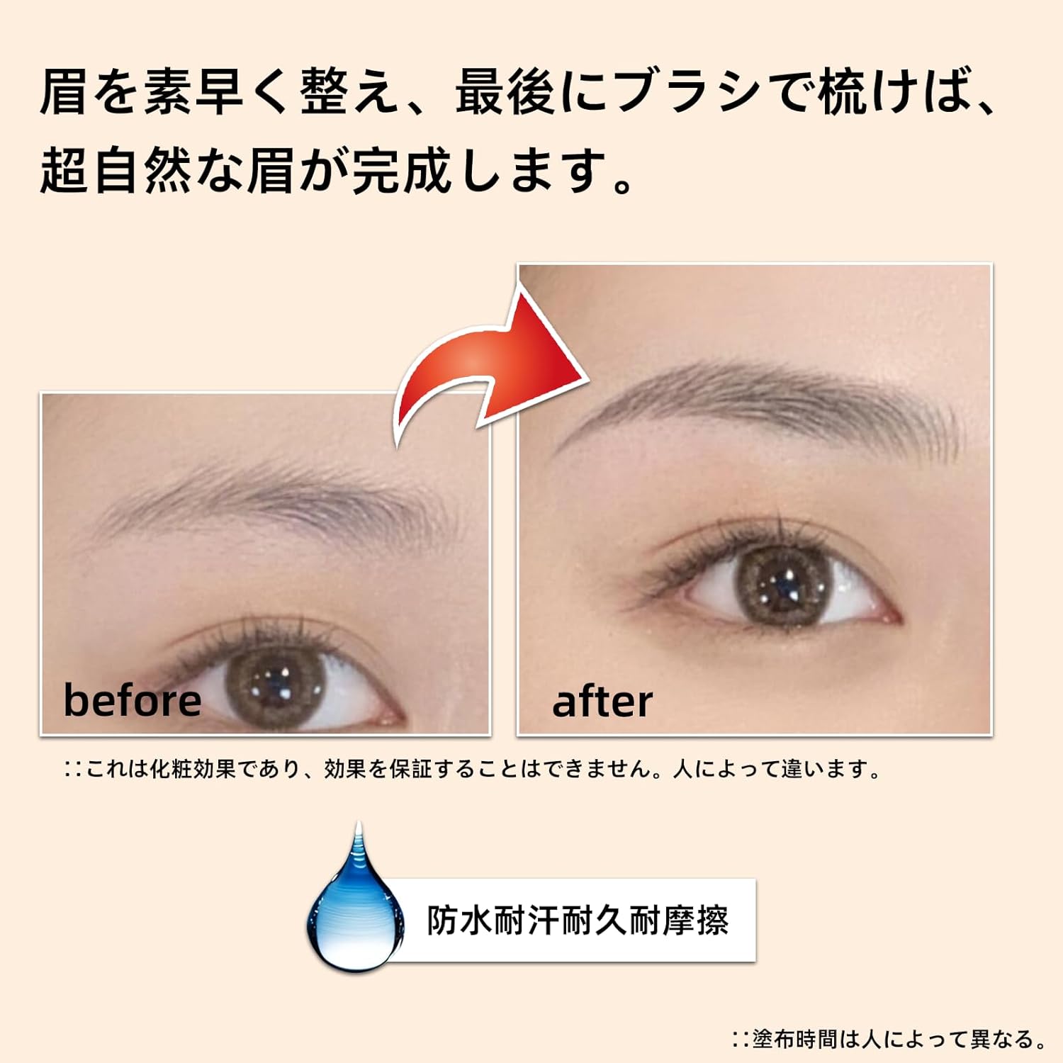 Ultra Fine Core Eyebrow Pencil, Brush Included, Eyebrows That Do Not Come Off Easily, Includes Refill Cartridge with the Same Color, Resistant to Water, Sweat and Sebum, #2, Natural Brown