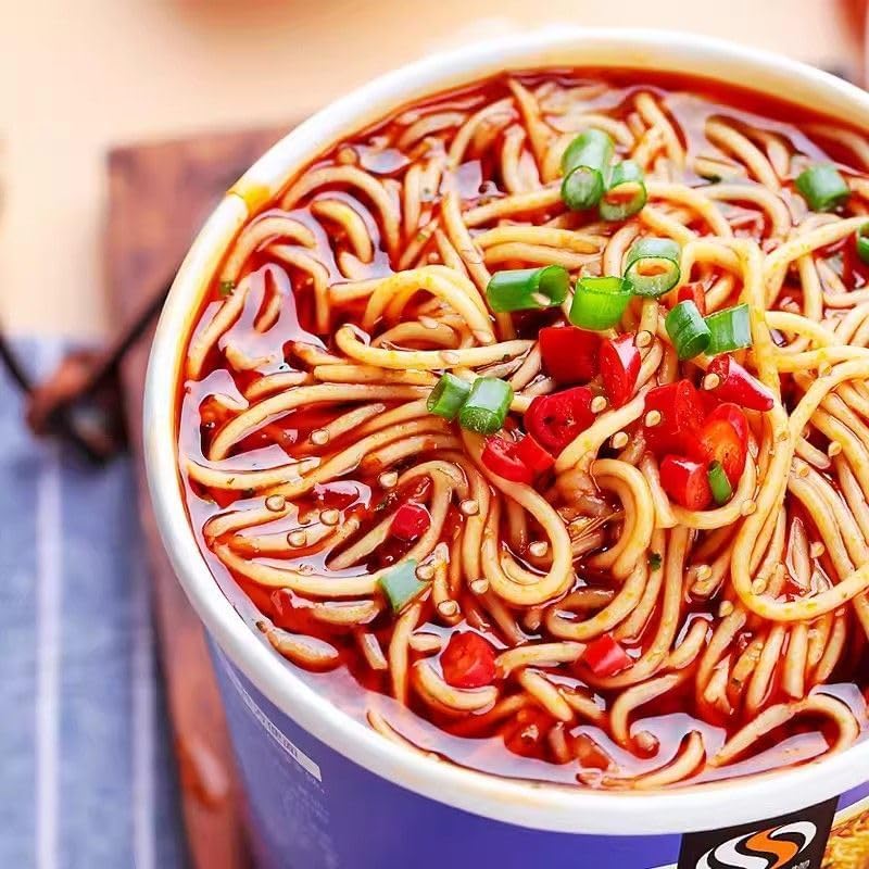 Masamune Guri Chongqing Soy Food Fast Food Food Fast Food Food Food Healthy Side Chili Face Green Onion Oil Mixing Surface Delicious Snack Chilled Udon Healthy Instant Ramen Miso Soup Instant Ramen