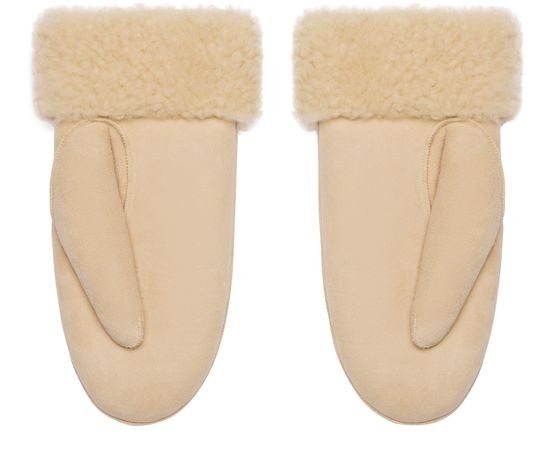 CELINE Triomphe mittens in shearling - Image 2
