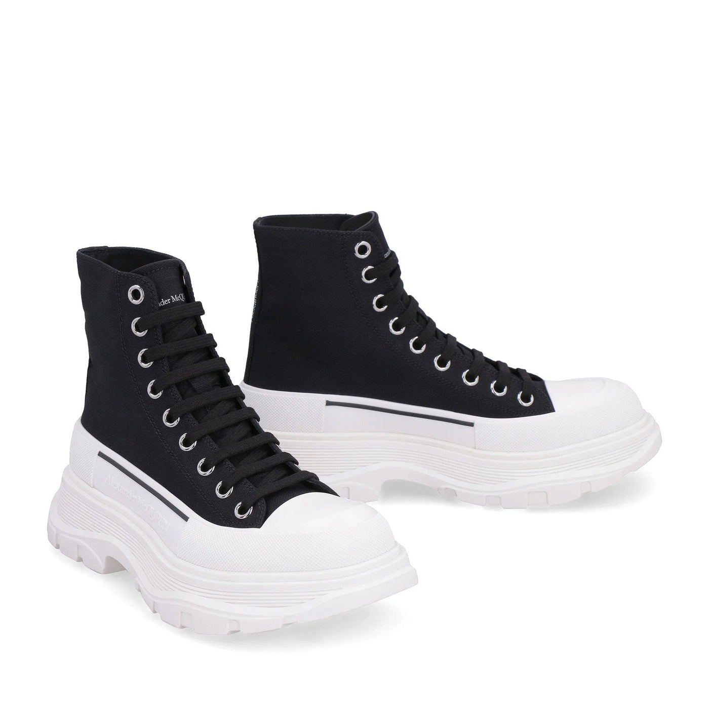 Alexander Mcqueen アレクサンダーマックイーントレッドスリックハイトップスニーカー - Image 2